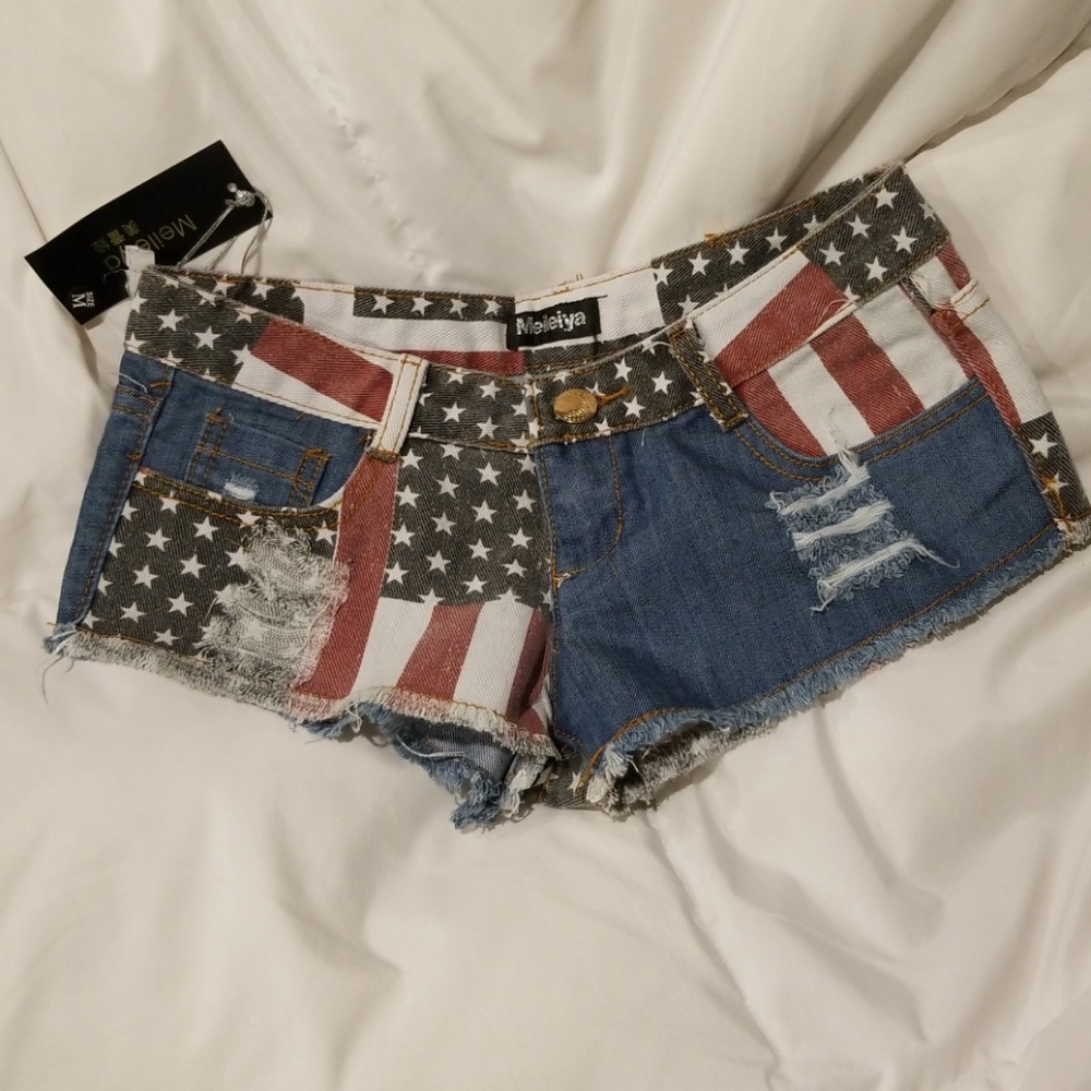 American flag shorts